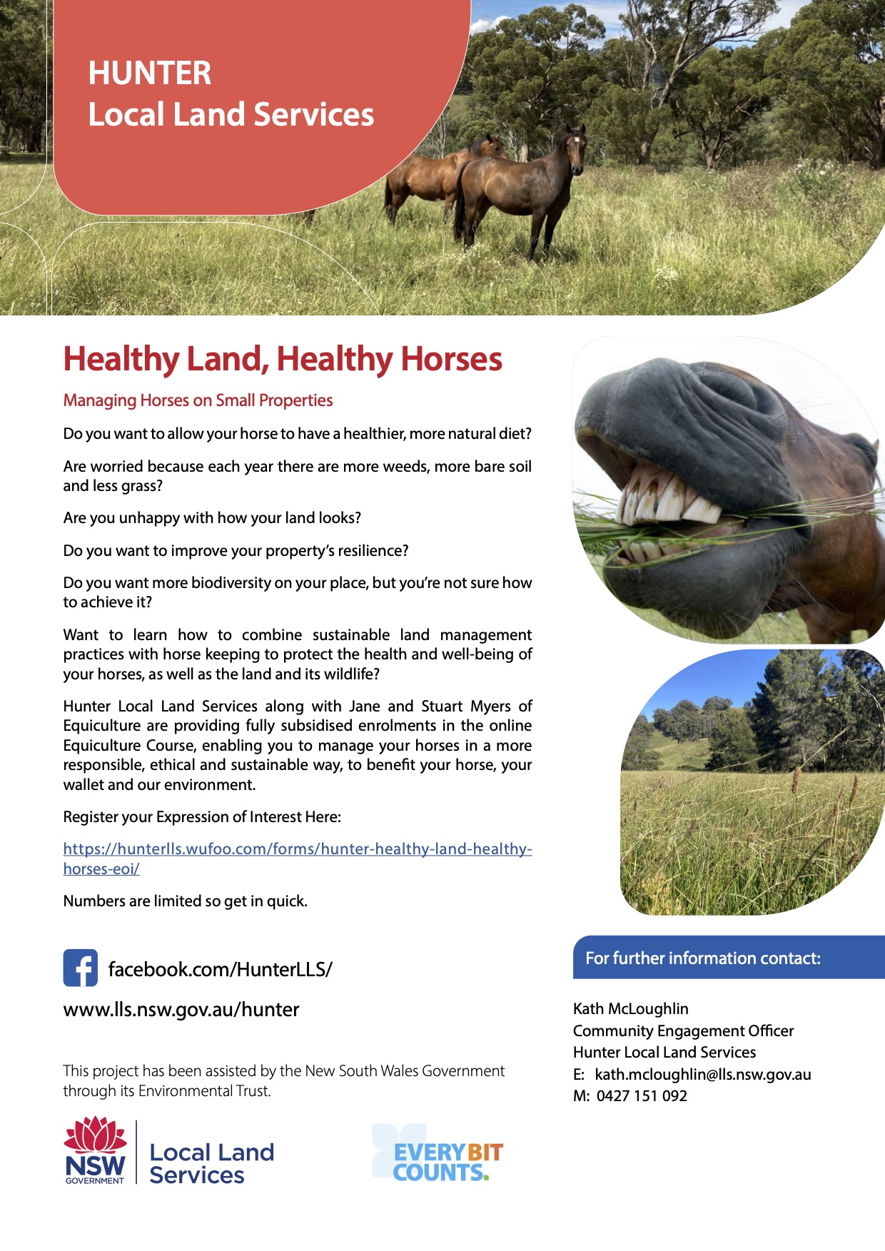 HR03782- Every Bit Counts- Healthy Land, Healthy Horses - Equiculture Flyer