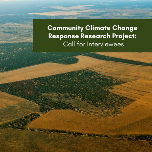 Community Climate Change Response Research Project – Call for Interviewees
