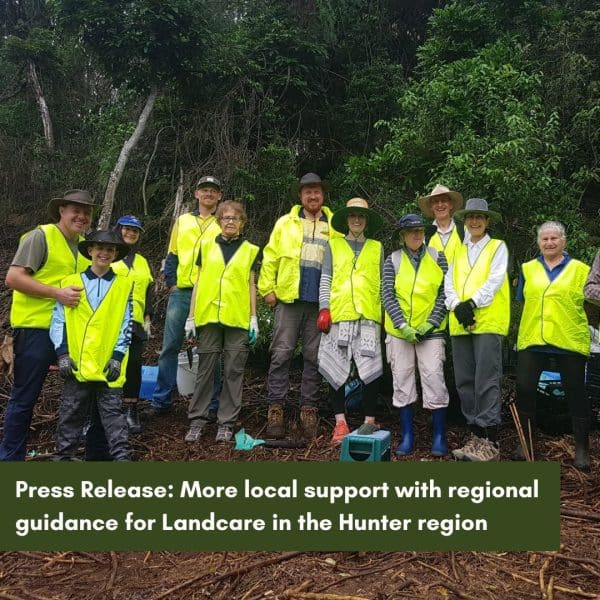 More local support with regional guidance for Landcare in the Hunter region